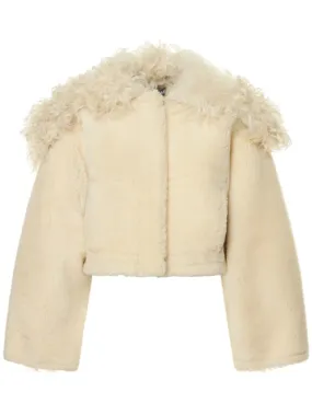 Jacquemus   La Veste Piloni cropped fur jacket 