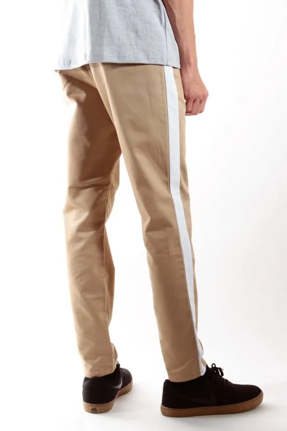 KHAKI/WHITE | RACER CHINO
