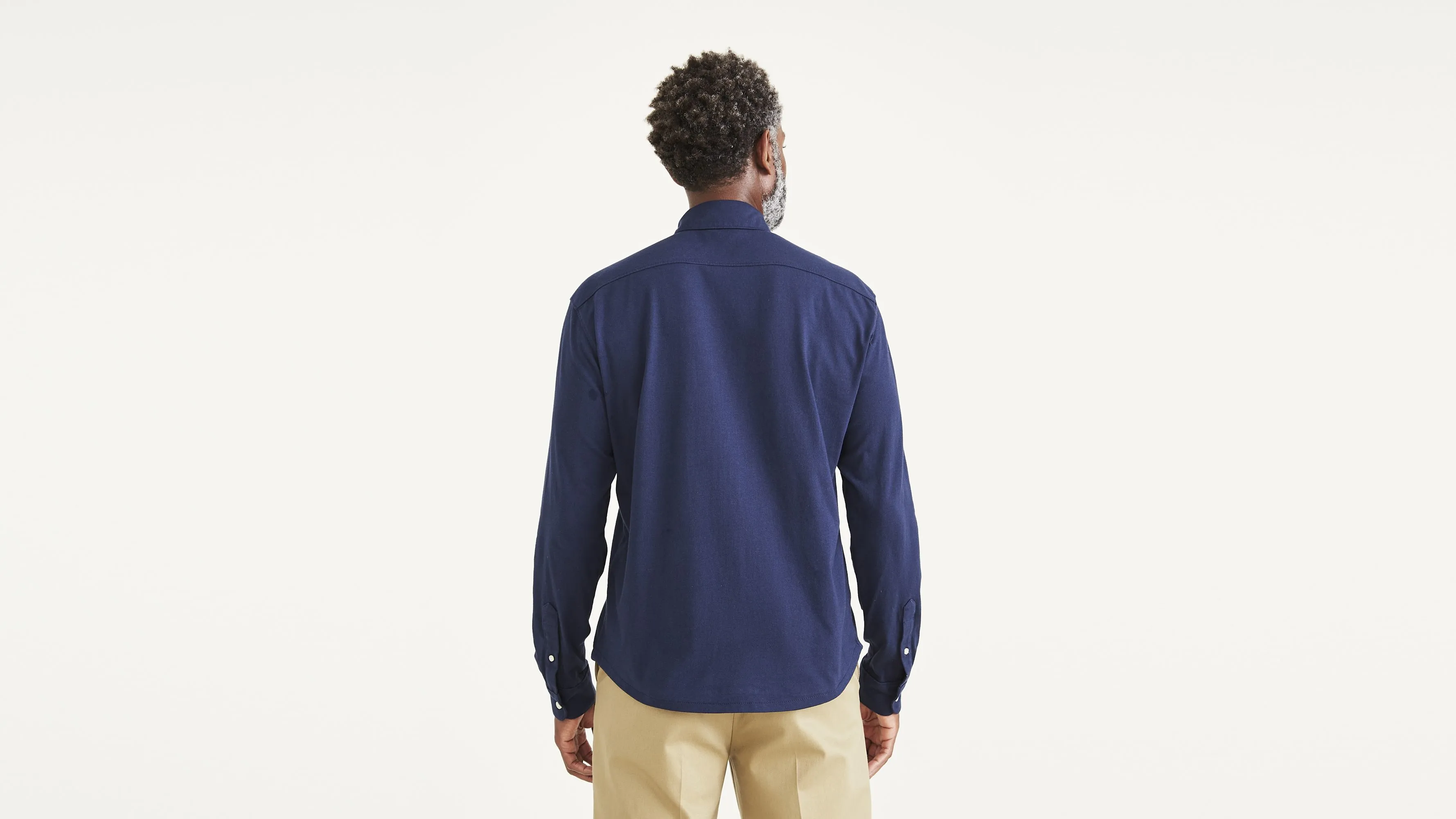 Knit Button-Up Shirt, Regular Fit