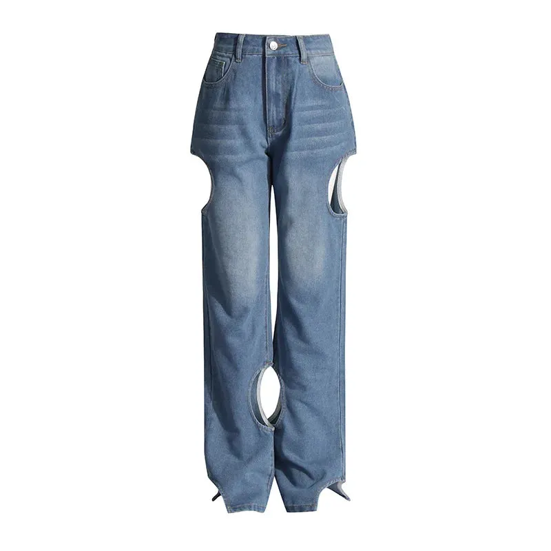 KoreStyle Hollow-Out Denim