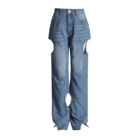 KoreStyle Hollow-Out Denim