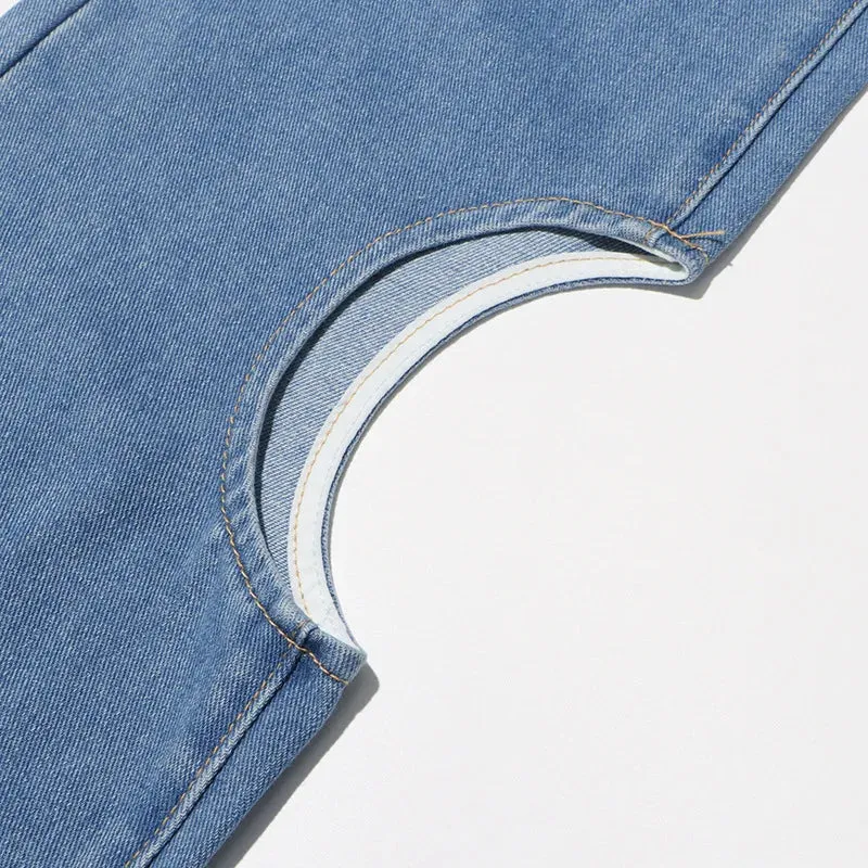 KoreStyle Hollow-Out Denim