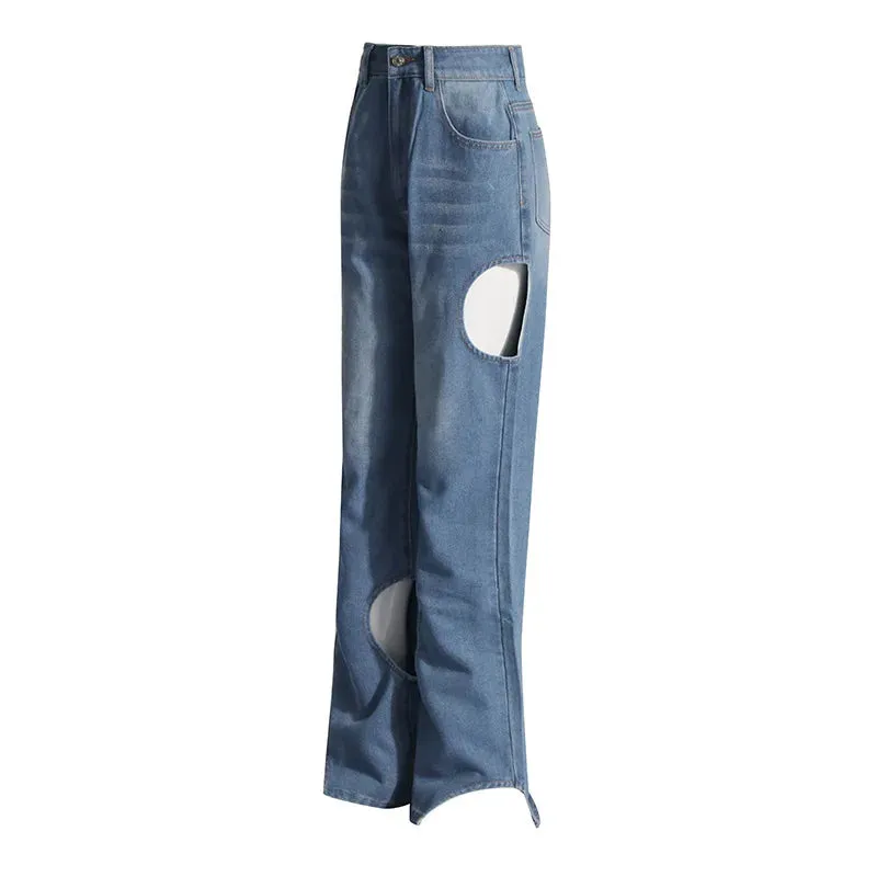 KoreStyle Hollow-Out Denim