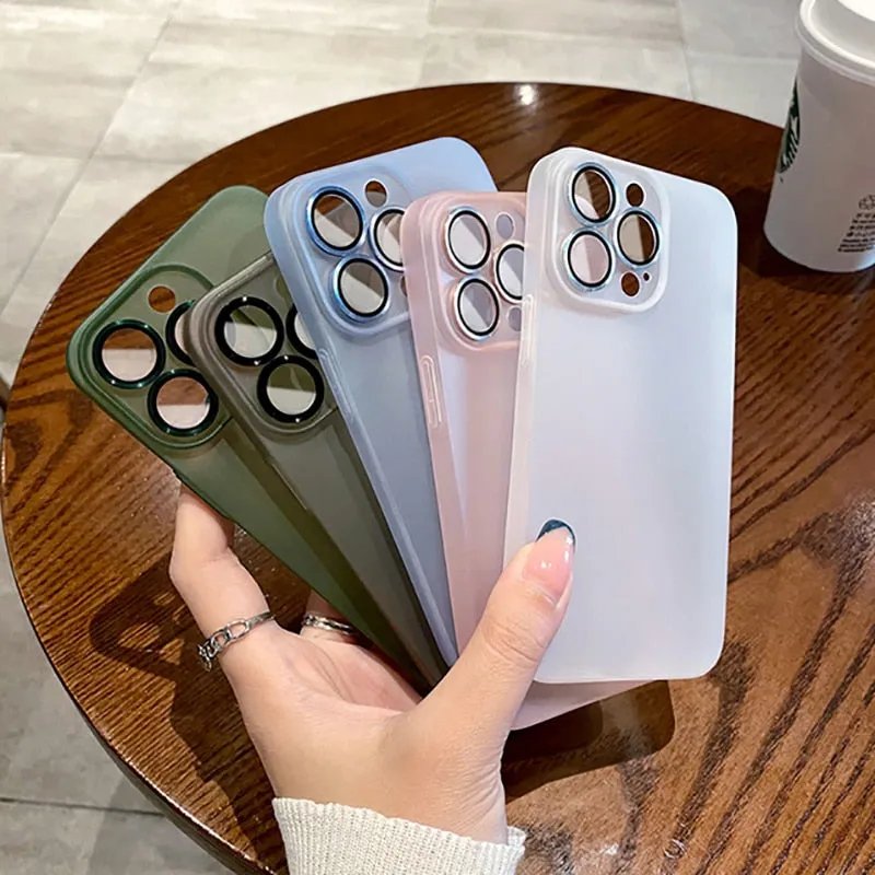 Luxury Translucent Ultra Thin Matte Case For iPhone
