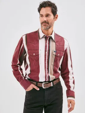 Men's Wrangler Vintage Brushpopper Western Snap Shirt