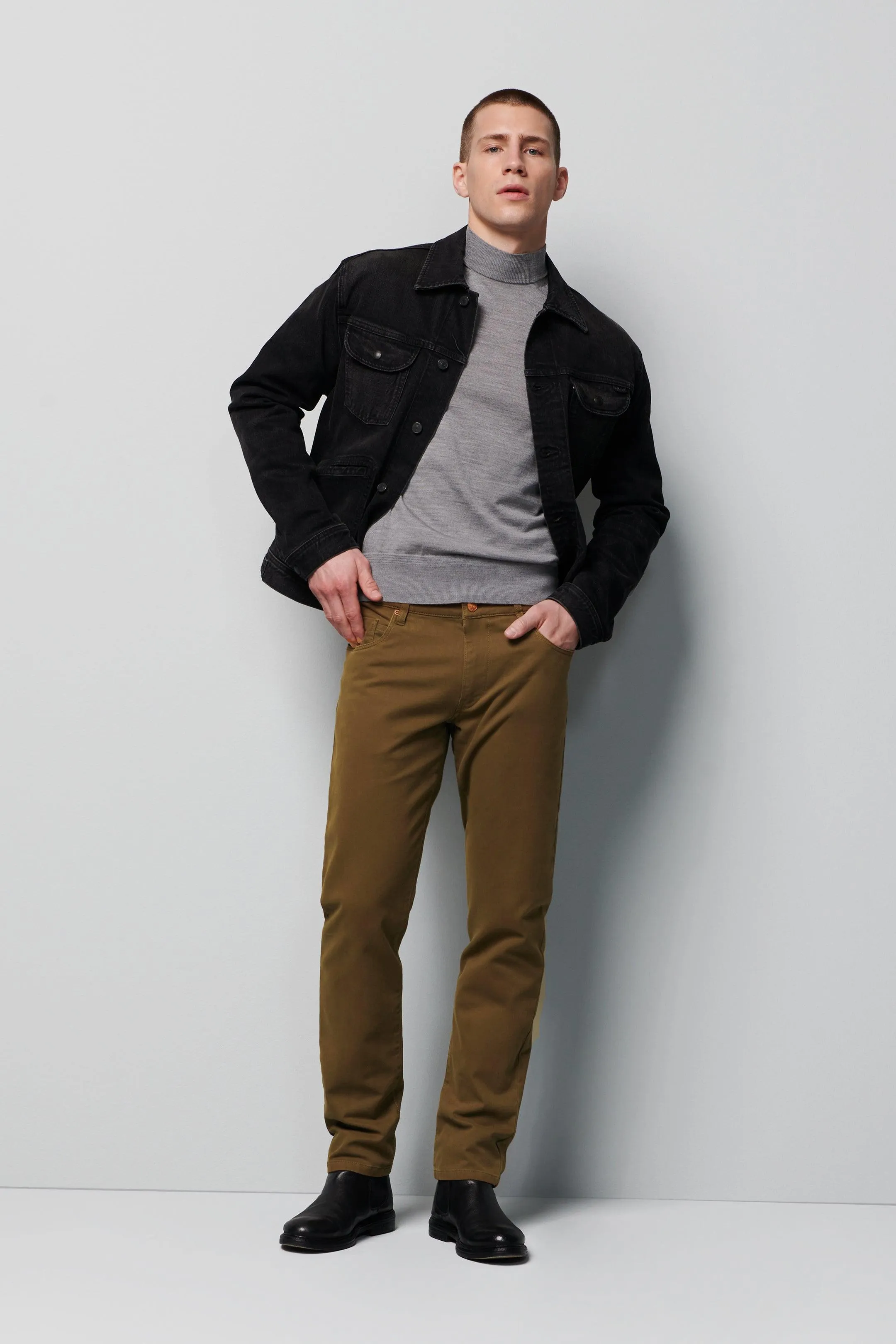 Meyer - M5 Slim 6179 - Pantalon coton biologique hiver