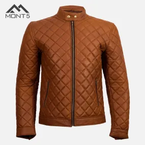 MONT5 - Trivor Tan Cafe Racer Jacket