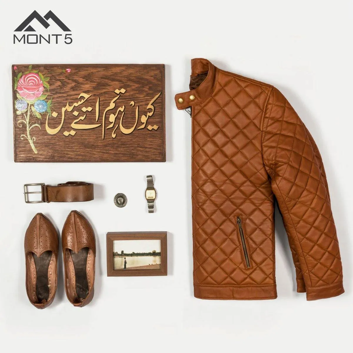 MONT5 - Trivor Tan Cafe Racer Jacket