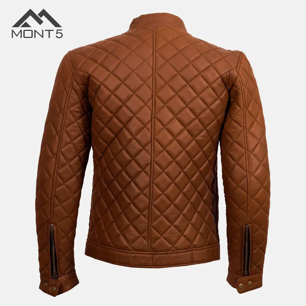 MONT5 - Trivor Tan Cafe Racer Jacket