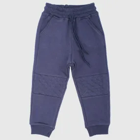 Navy Blue Fleeced Sweatpants