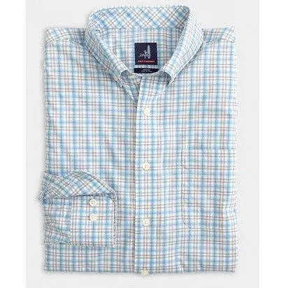 Novak PREP-FORMANCE Button Up Shirt in Maliblu by Johnnie-O
