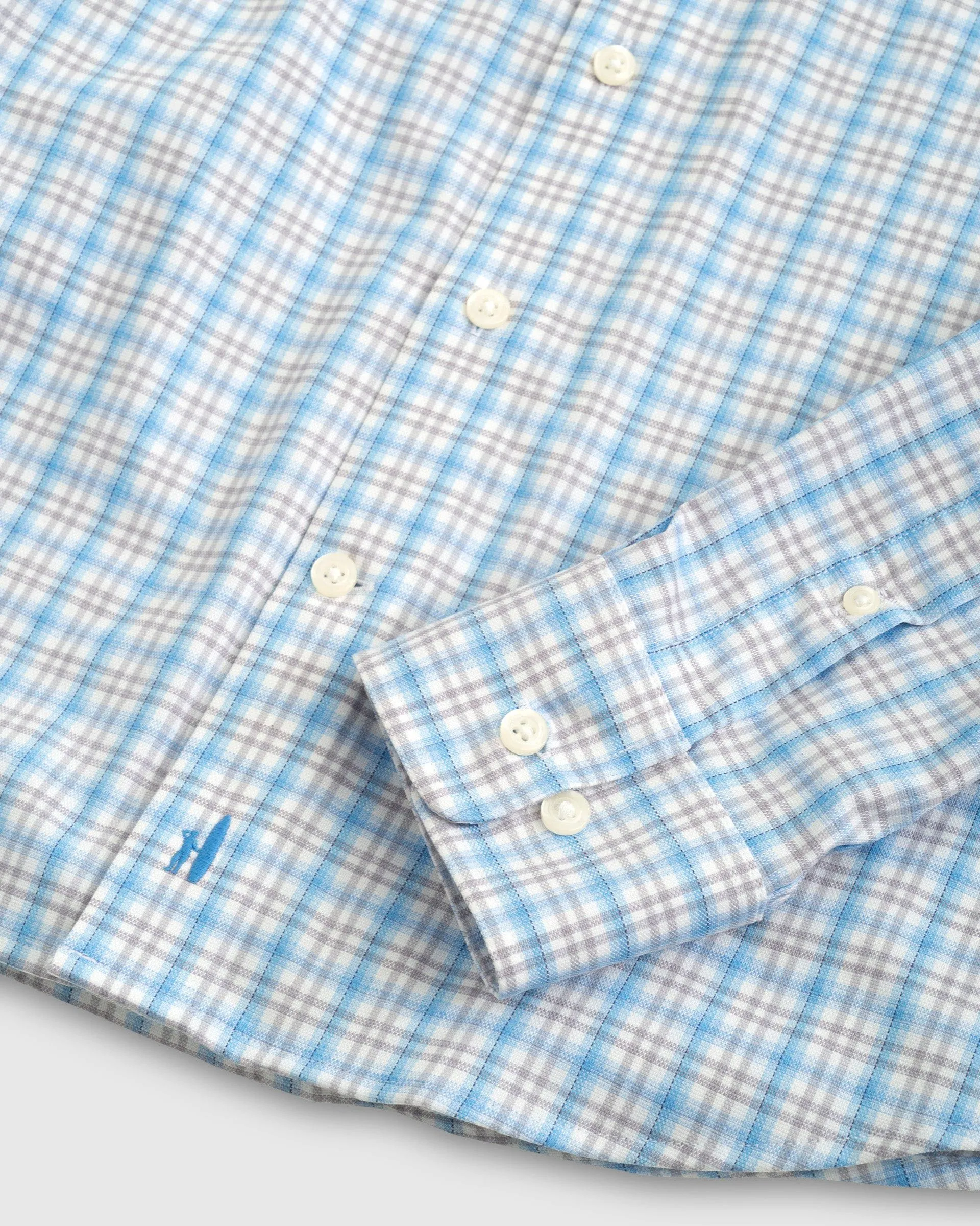 Novak PREP-FORMANCE Button Up Shirt in Maliblu by Johnnie-O