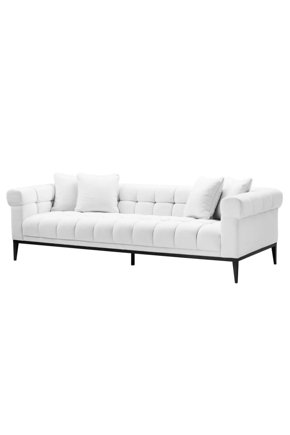 (Open Box) White Tufted Sofa | Eichholtz Aurelio
