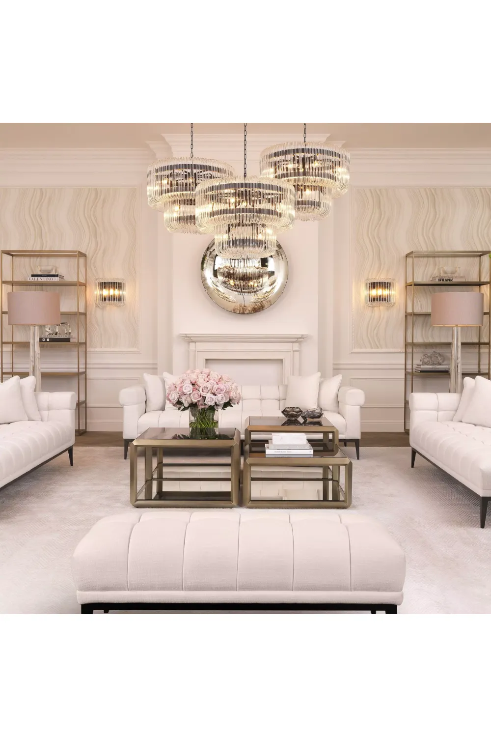 (Open Box) White Tufted Sofa | Eichholtz Aurelio