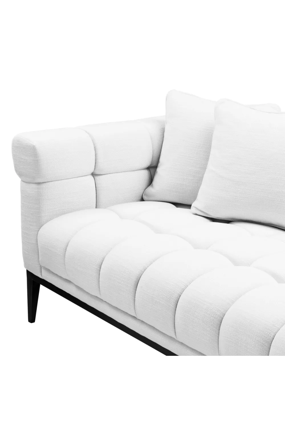 (Open Box) White Tufted Sofa | Eichholtz Aurelio