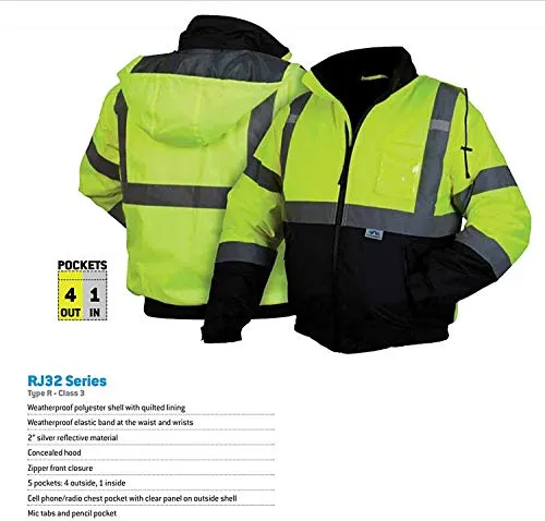Pyramex Men's Safety Jacket with Hood