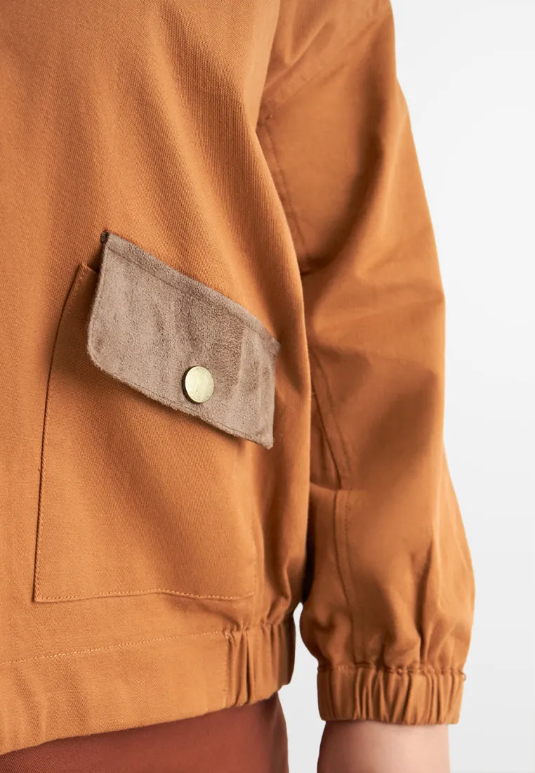 Rebecca Cargo Pocket Bomber Jacket