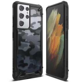 Ringke Samsung Galaxy S21 Ultra 5G Case Fusion X Design Camo Black