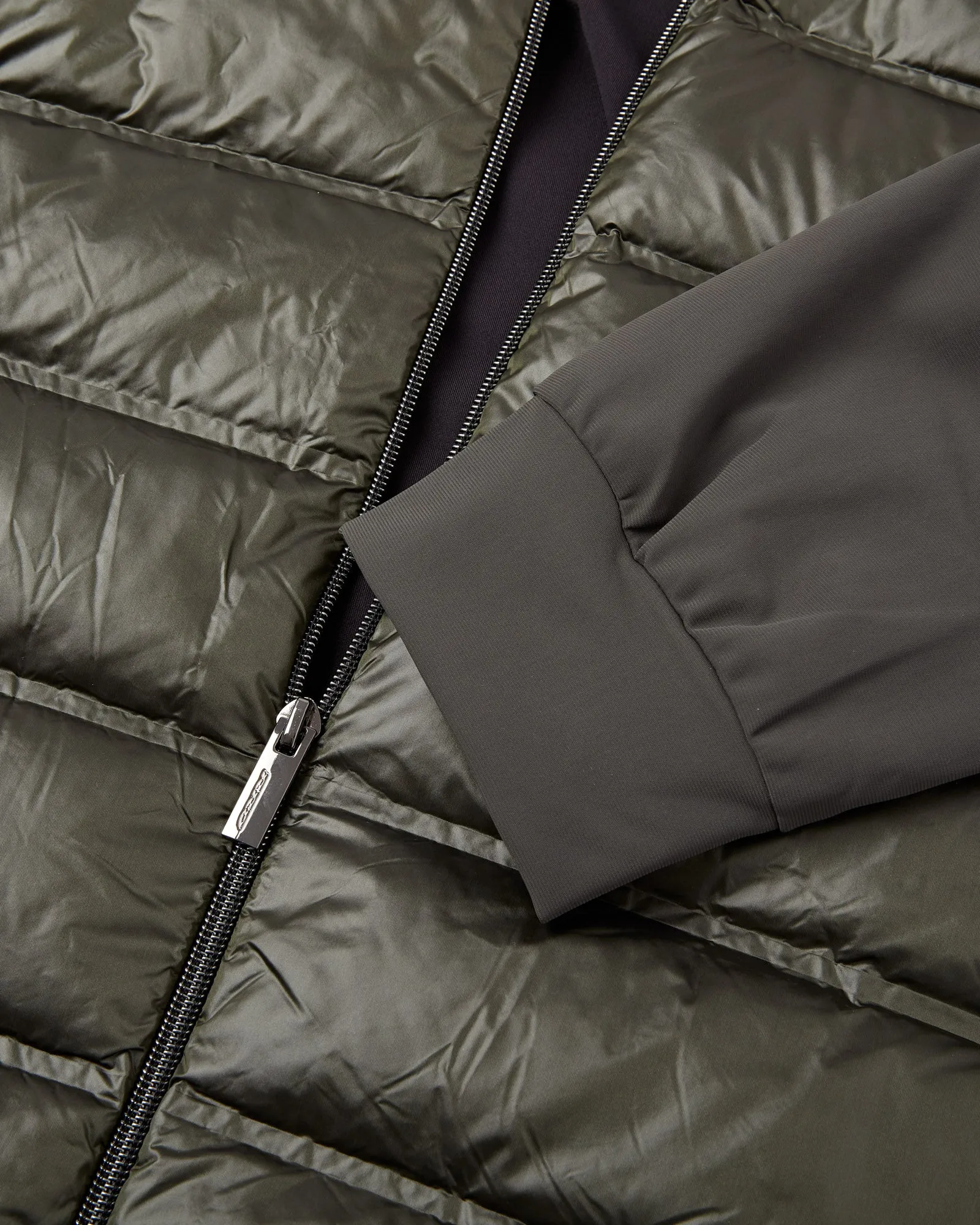 RRD Quilted Zip Hybrid Down Jacket (Green)