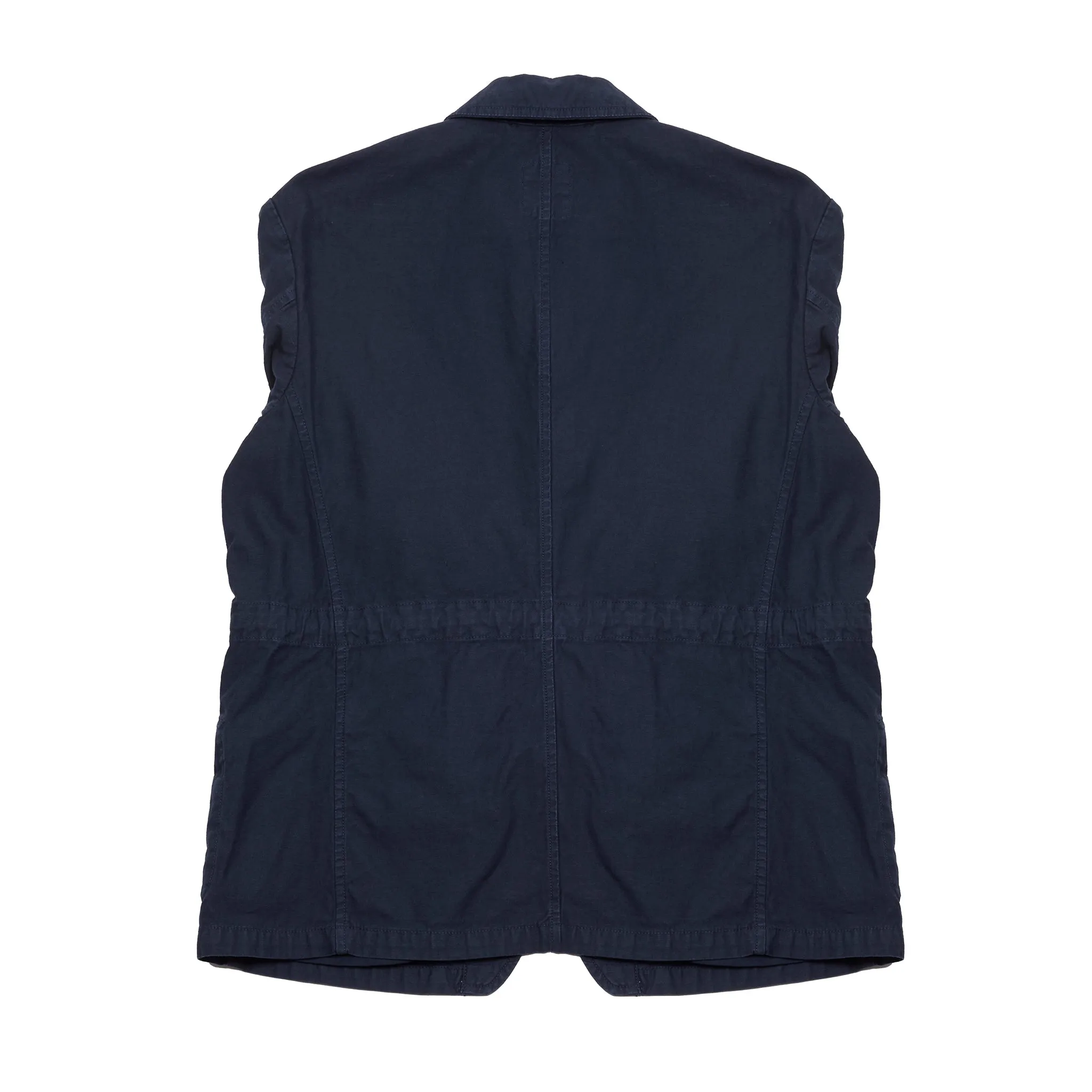 Sage De Cret Cotton/Linen Coverall Jacket in Navy