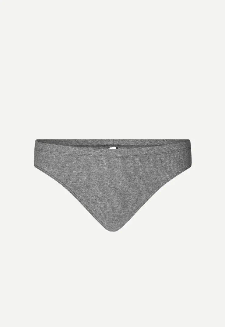 Samsoe Samsoe Femme - Sahara panties 7542 - Mid Grey Melange