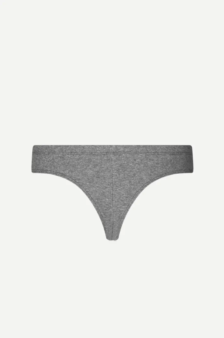Samsoe Samsoe Femme - Sahara panties 7542 - Mid Grey Melange