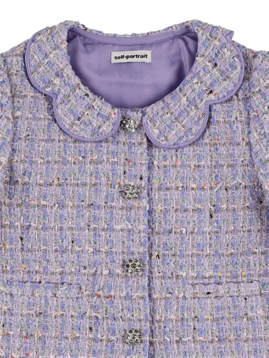 Self-portrait   Bouclé cropped jacket 