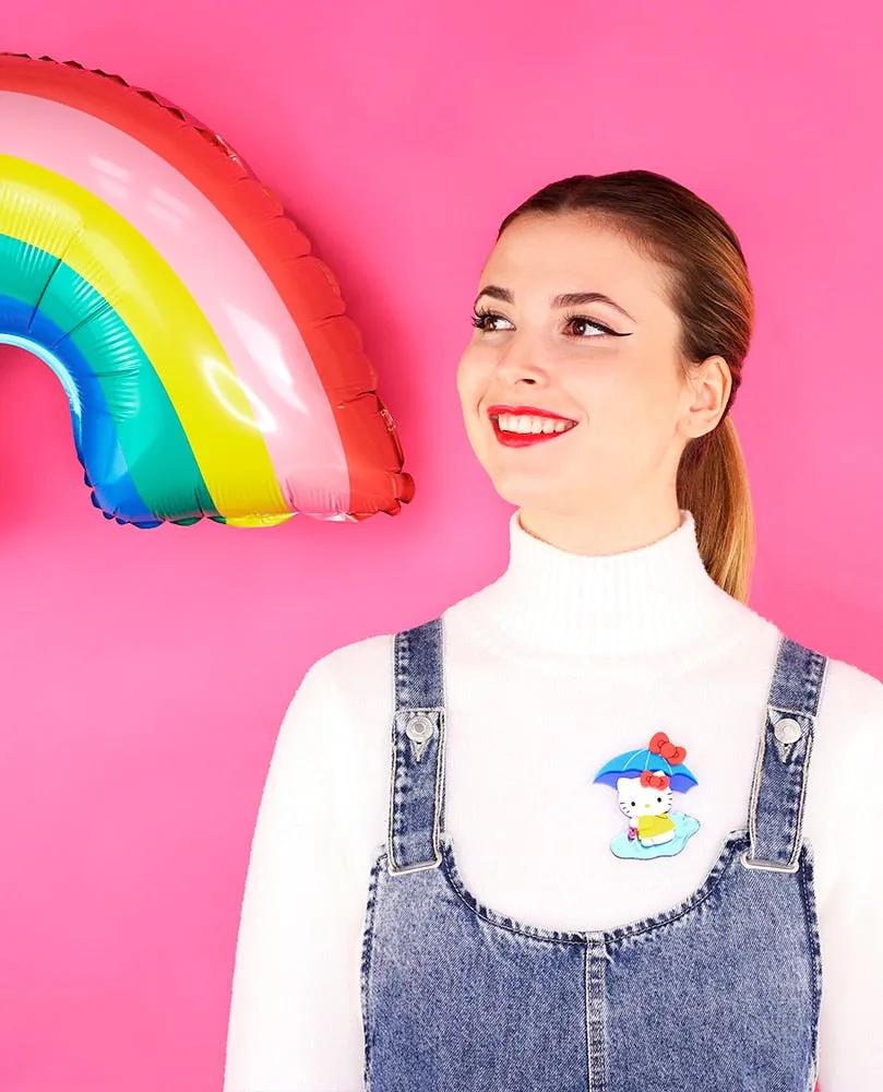 Singing in the rain Hello Kitty brooch