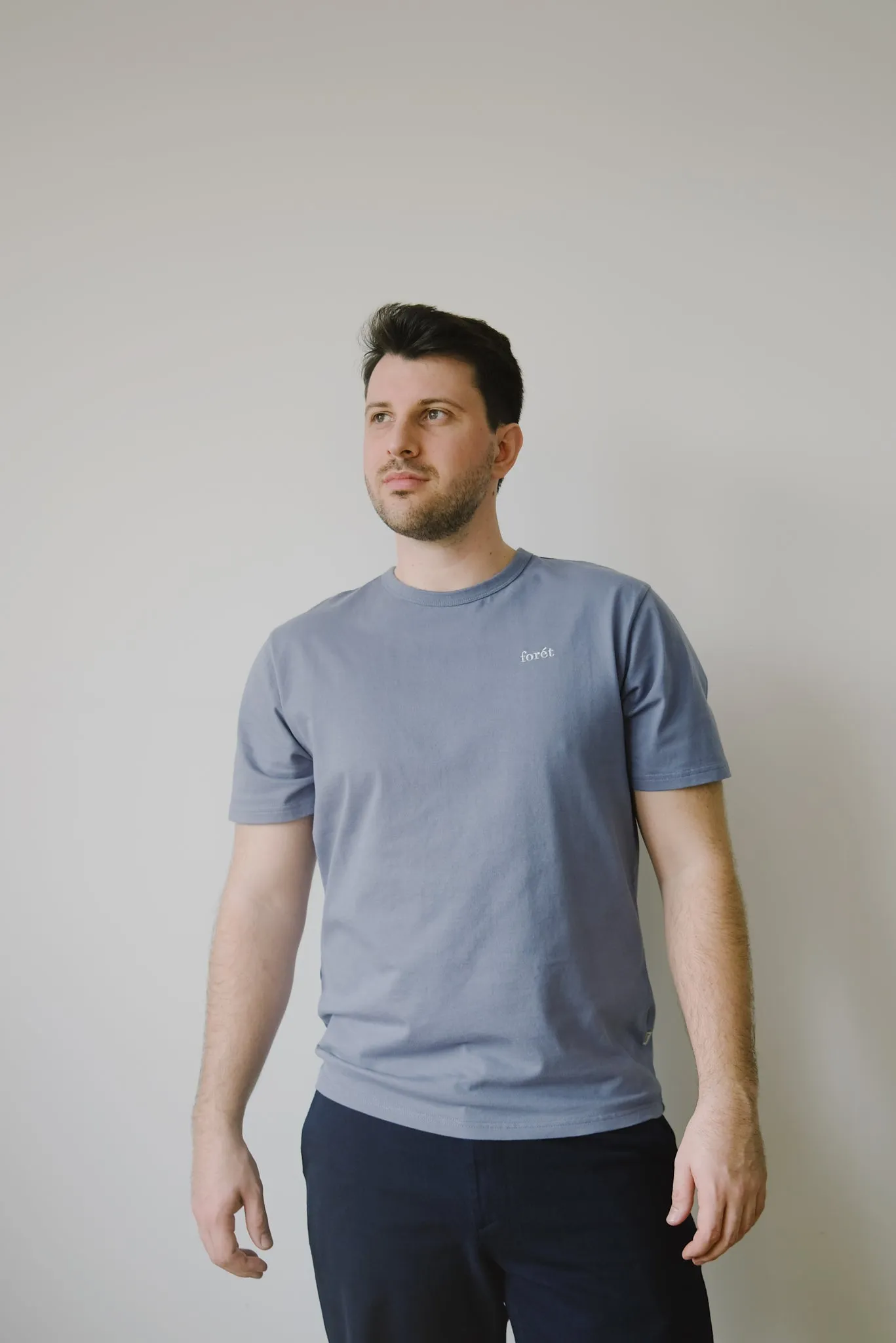 t-shirt - bass - vintage blue