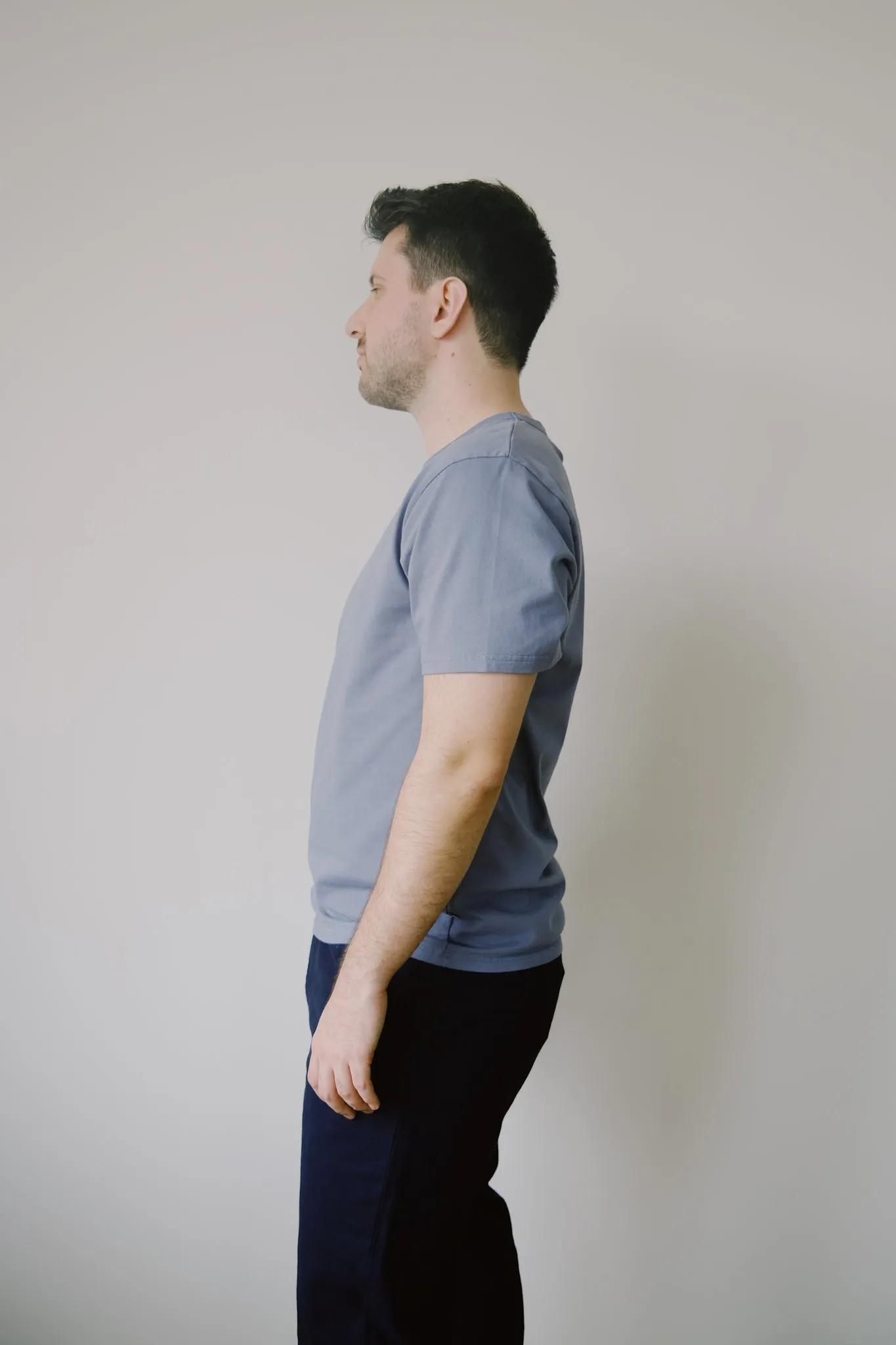 t-shirt - bass - vintage blue