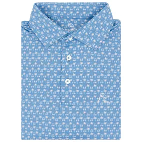 The Koopa | Performance Polo | The Koopa - Highcountry Blue/Dusk Pink