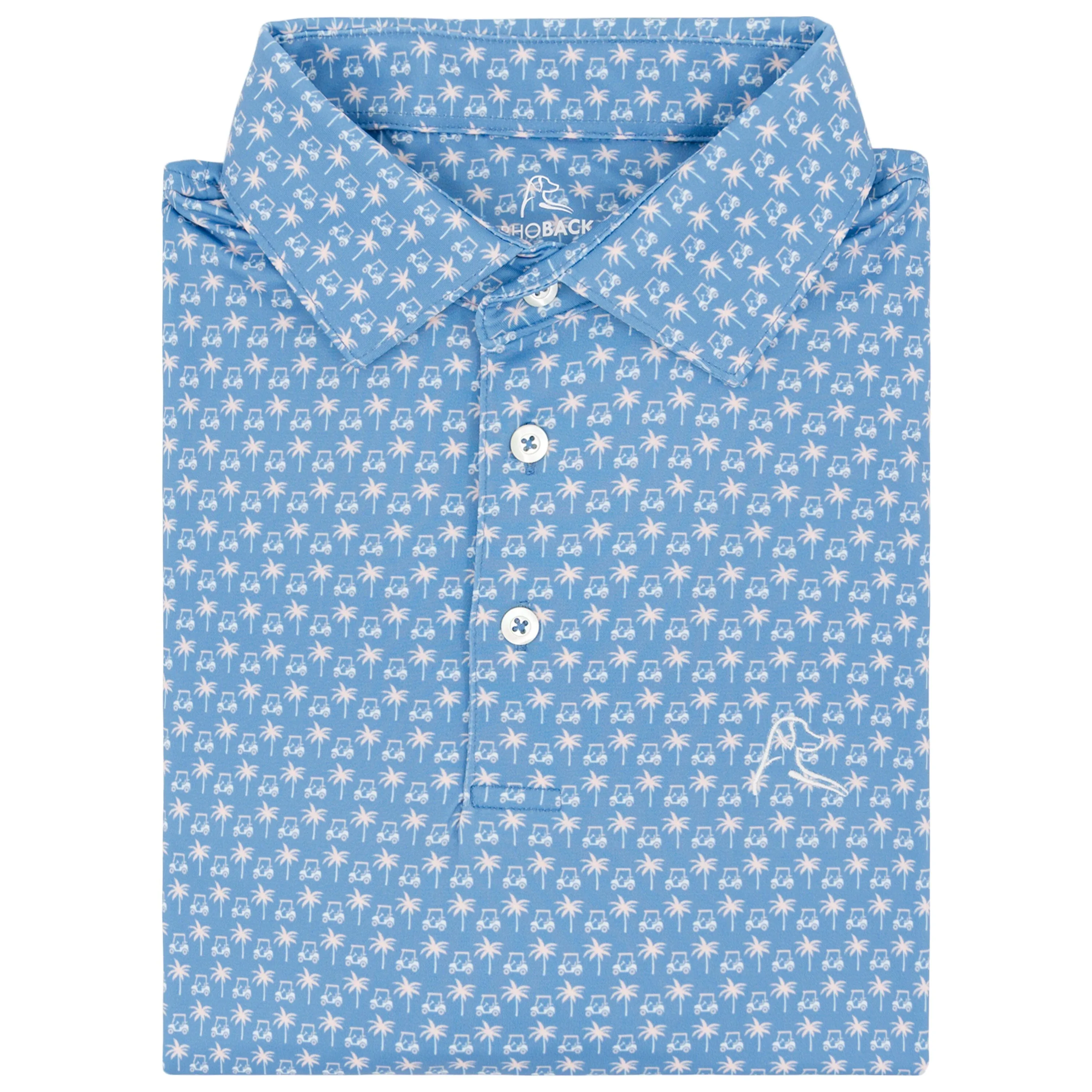 The Koopa | Performance Polo | The Koopa - Highcountry Blue/Dusk Pink