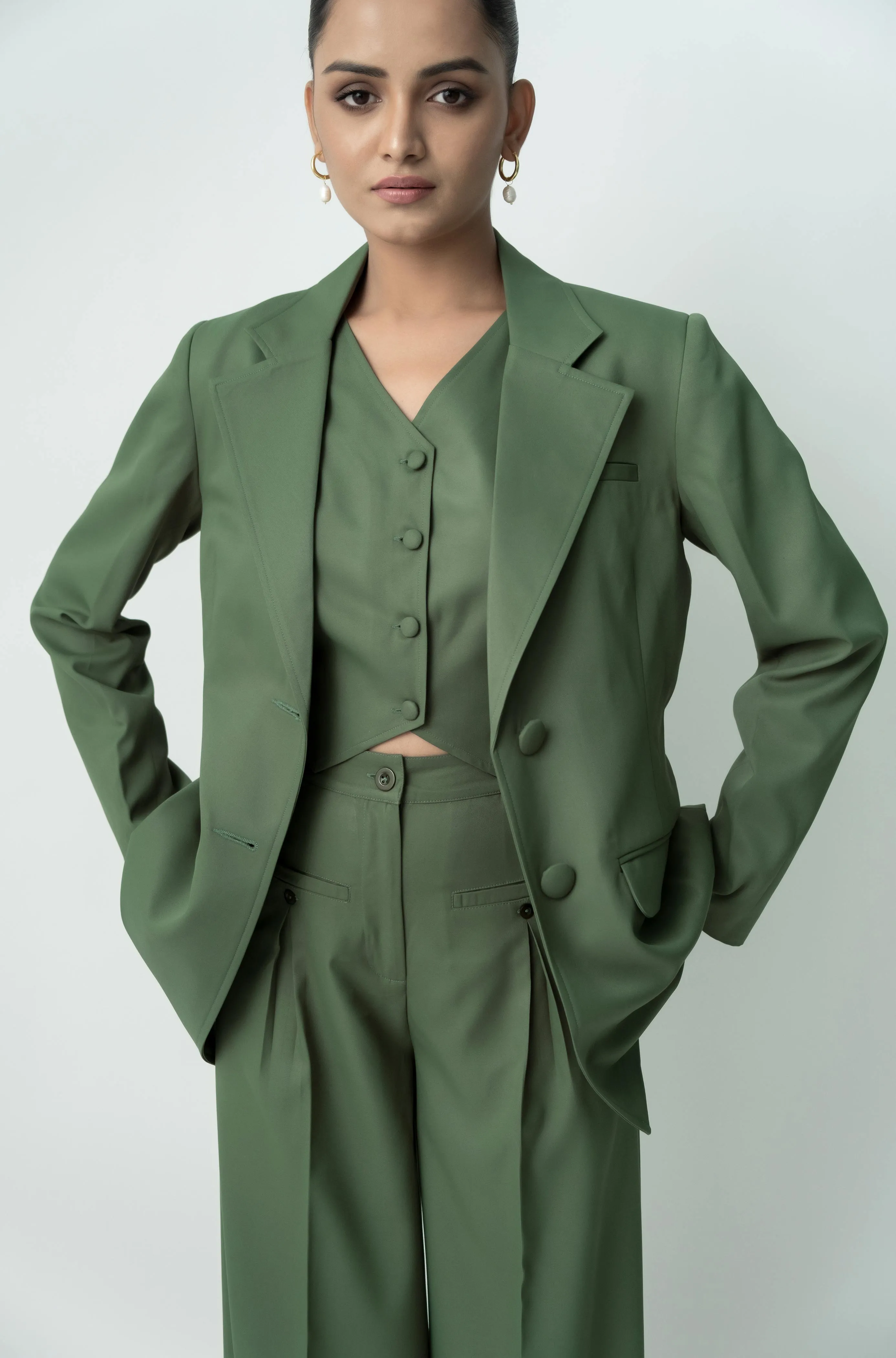 Three-Piece Workwear Suit for Ladies
