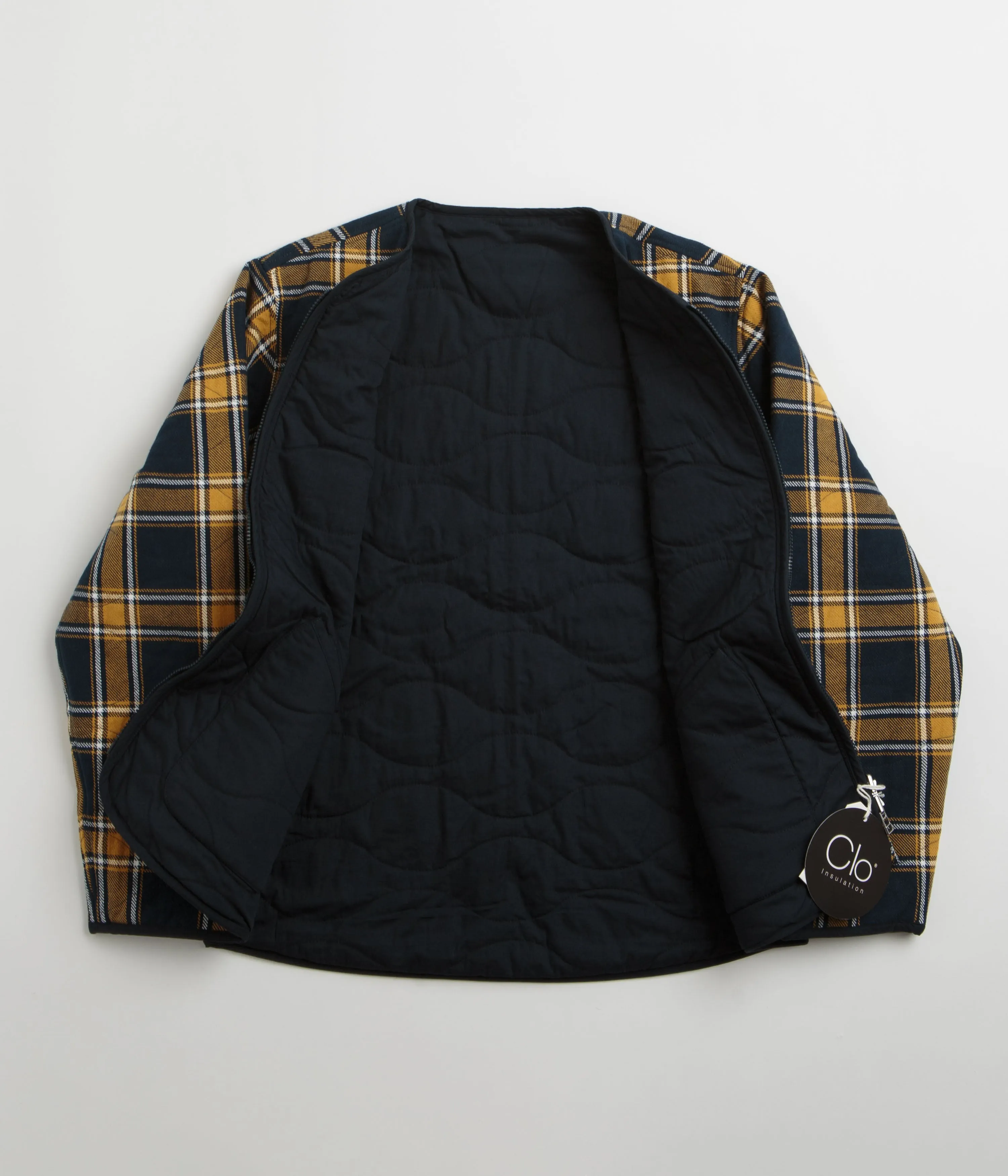 Universal Works Reversible Military Liner Jacket - Yellow / Navy