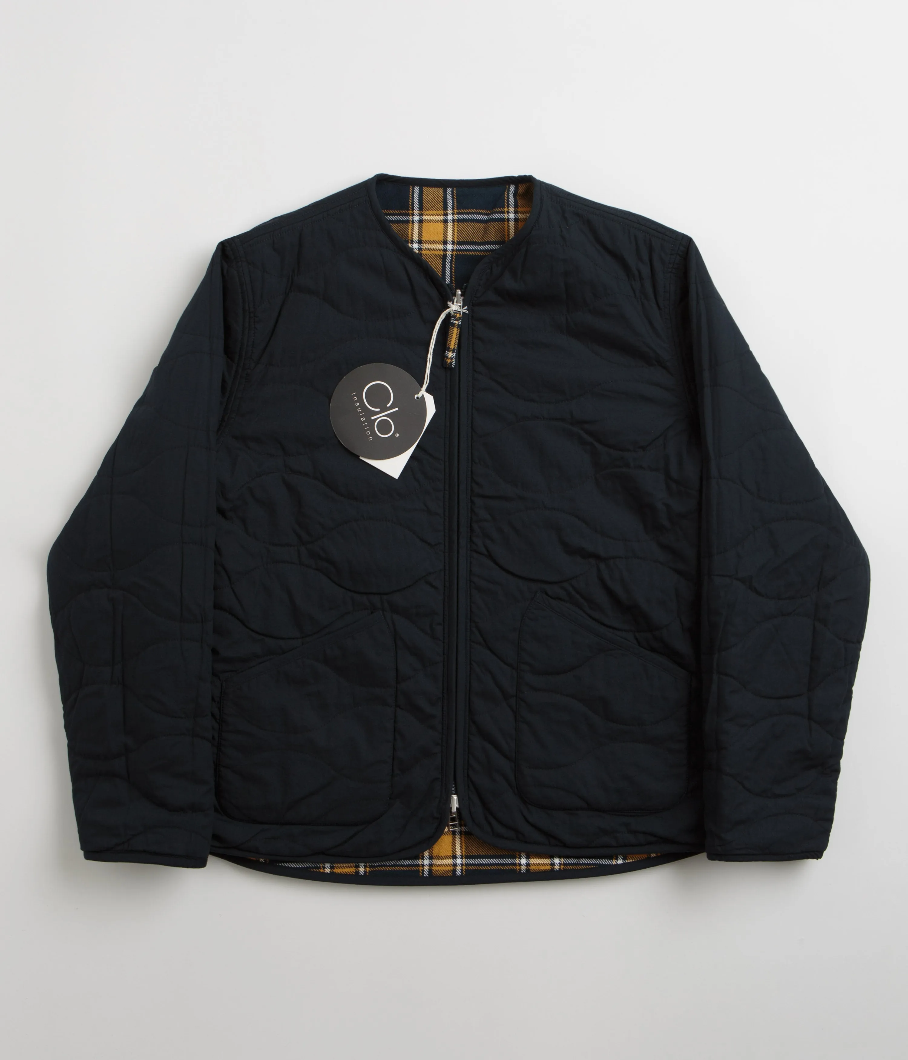 Universal Works Reversible Military Liner Jacket - Yellow / Navy