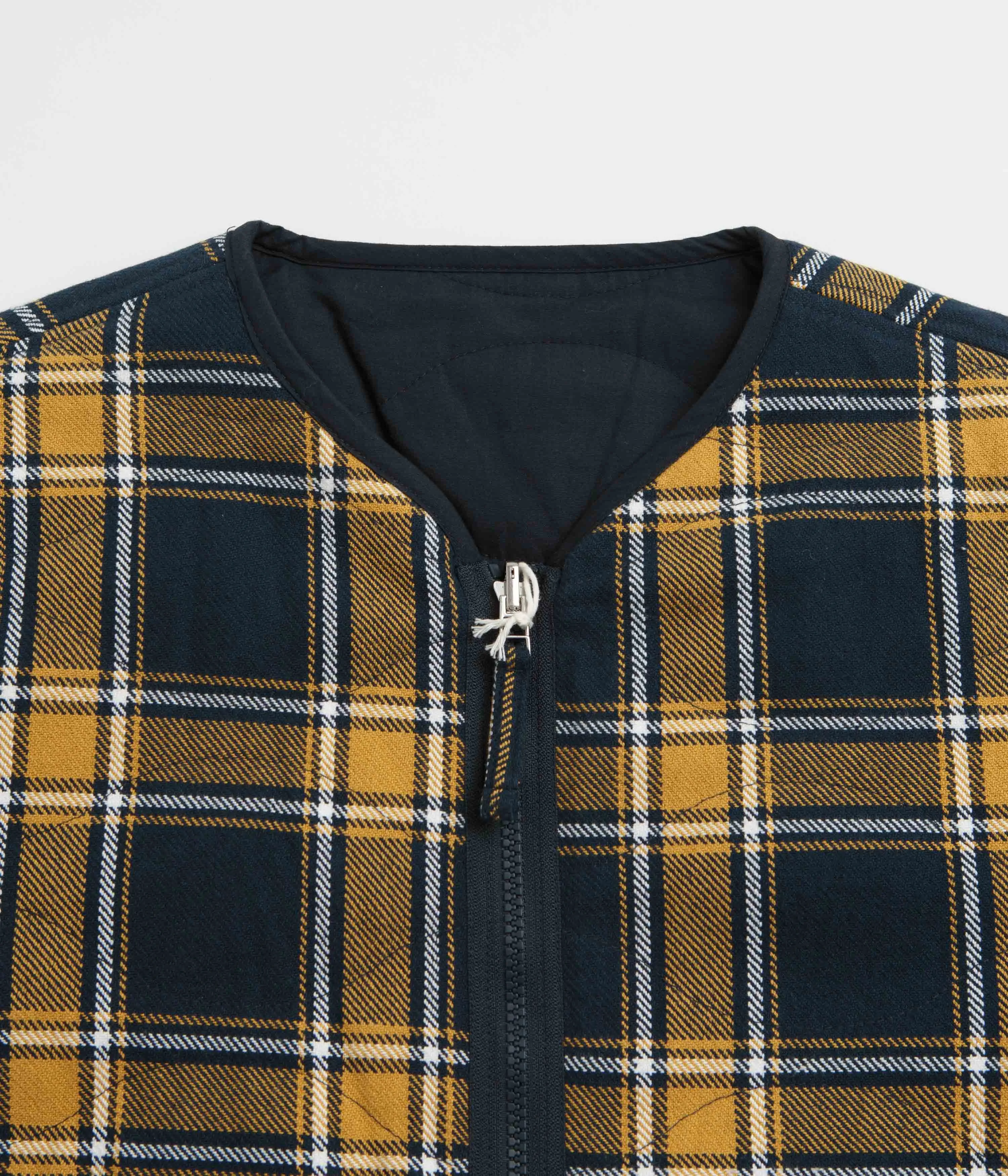 Universal Works Reversible Military Liner Jacket - Yellow / Navy
