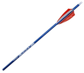VICTORY ARROW YOUTH (.245) 3'' GATEWAY FEATHERS ARES 500 BLUE (6.9 gpi) (3)
