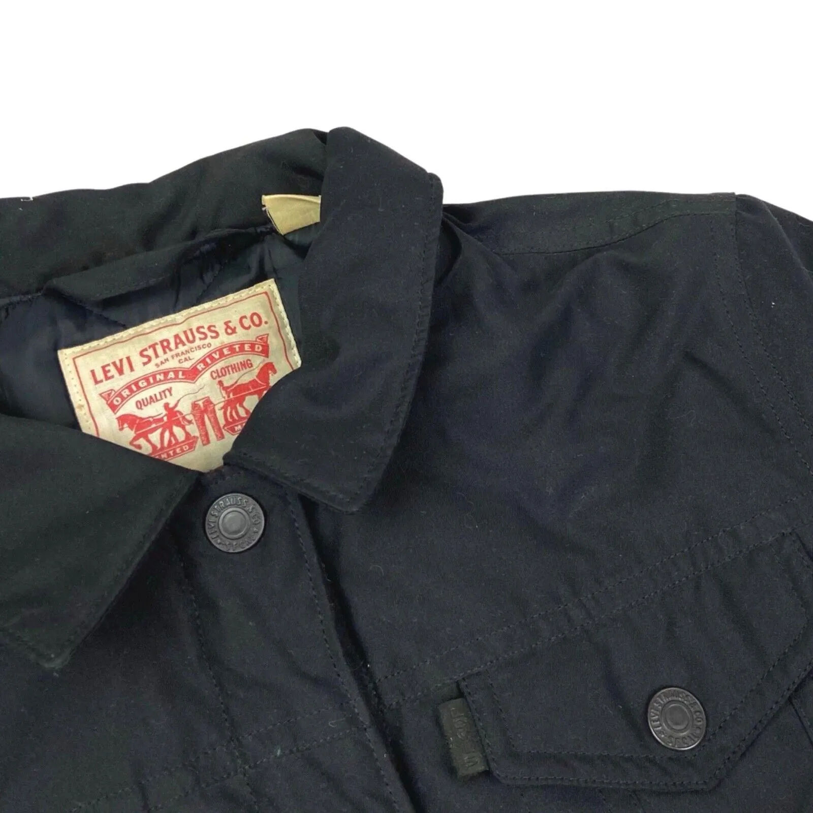 Vintage 90s 00s Black Levi’s Bomber Jacket M